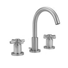 Jaclo 8880-C-0.5-PCH - Uptown Contempo Faucet with Round Escutcheons & Contempo High Cross Handles- 0.5 GPM