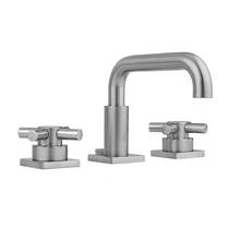 Jaclo 8883-TSQ630-PCH - Downtown  Contempo Faucet with Square Escutcheons & Contempo Cross Handles