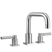 Jaclo 9983-SQL-TRIM-PCH - Contempo Downtown Roman Tub Set with High Lever Handles and Square Escutcheons