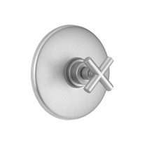 Jaclo A463-TRIM-PCH - Round Plate with Contempo Slim Cross Trim for Pressure Balance Cycling Valve (J-CSV)