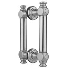 Jaclo H60-BB-8-PCH - 8'' H60 Smooth with End Caps Back to Back Shower Door Pull