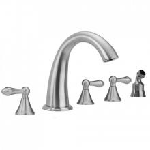 Jaclo 6960-T646-A-TRIM-PCH - Cranford Roman Tub Set with Regency Lever Handles and Angled Handshower Mount