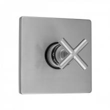 Jaclo T762-TRIM-PCH - Square Plate with Hub Base Cross Trim for Thermostatic Valves (J-TH34 & J-TH12)
