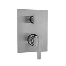 Jaclo T7502-TRIM-PCH - Rectangle Plate with CUBIX® Lever Thermostatic Valve with Cube Built-in 2-Way Or 3-Way Divert