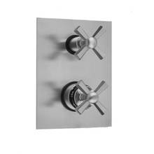 Jaclo T8585-TRIM-PCH - Rectangle Plate with Hex Cross Thermostatic Valve with Hex Cross Built-in 2-Way Or 3-Way Diverter/