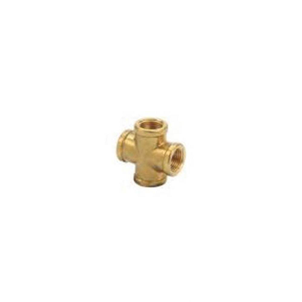 FEMALE PIPE CROSS, 1/8'' FIP, ALL 4 ENDS