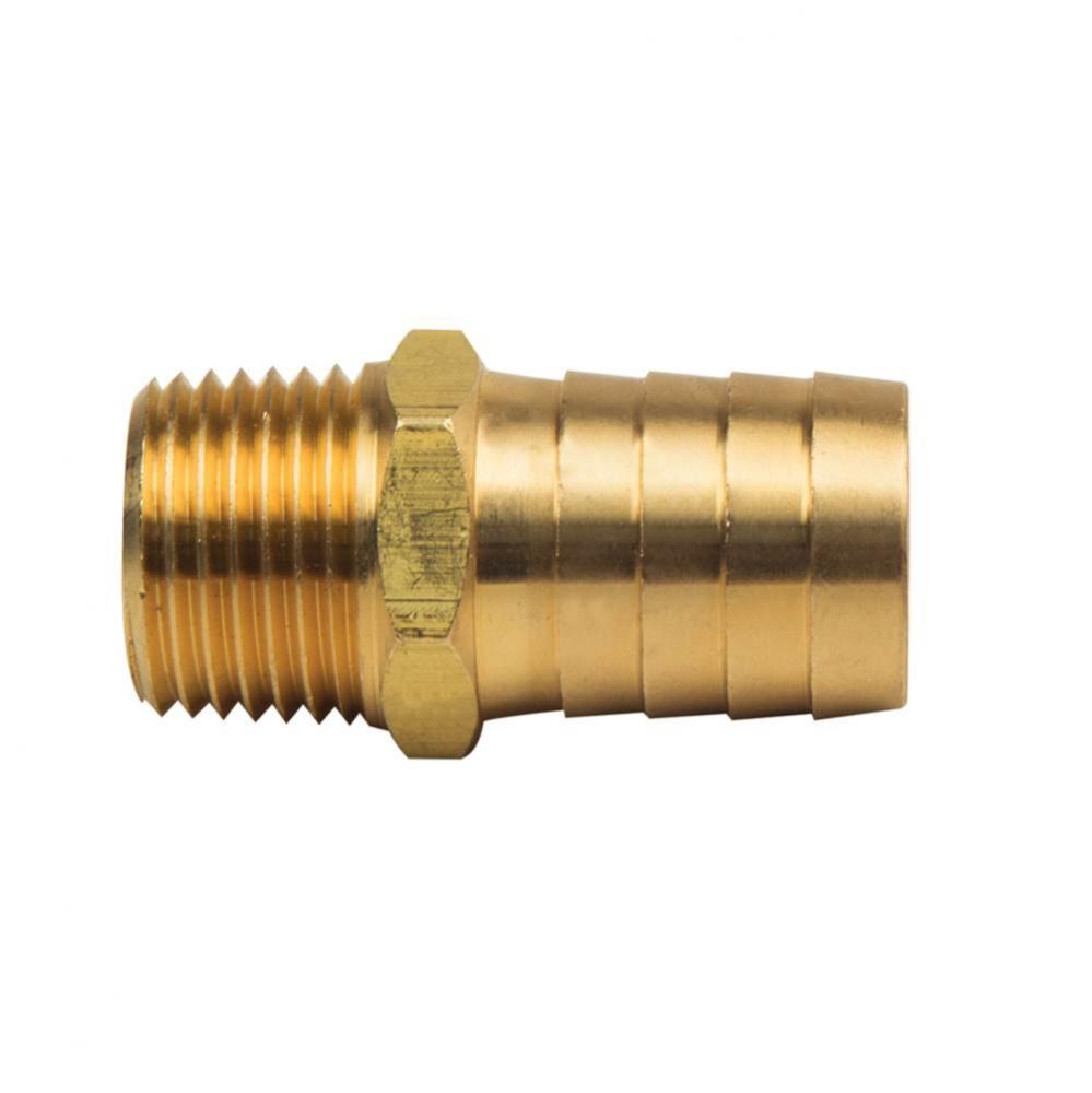 MALE HOSE BARB ADAPTOR, 3/4'' ID HOSE BARB X 1/2'' MIP