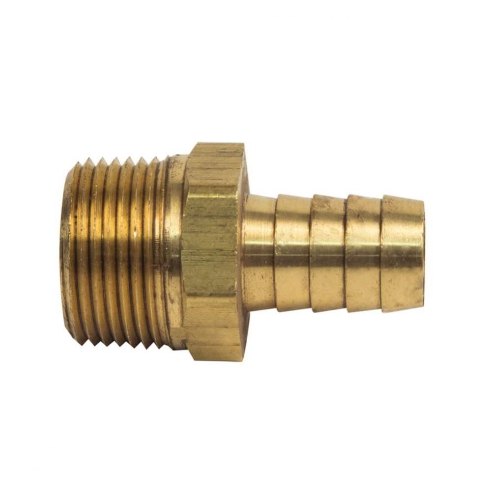 MALE HOSE BARB ADAPTOR, 5/16'' ID HOSE BARB X 1/4'' MIP