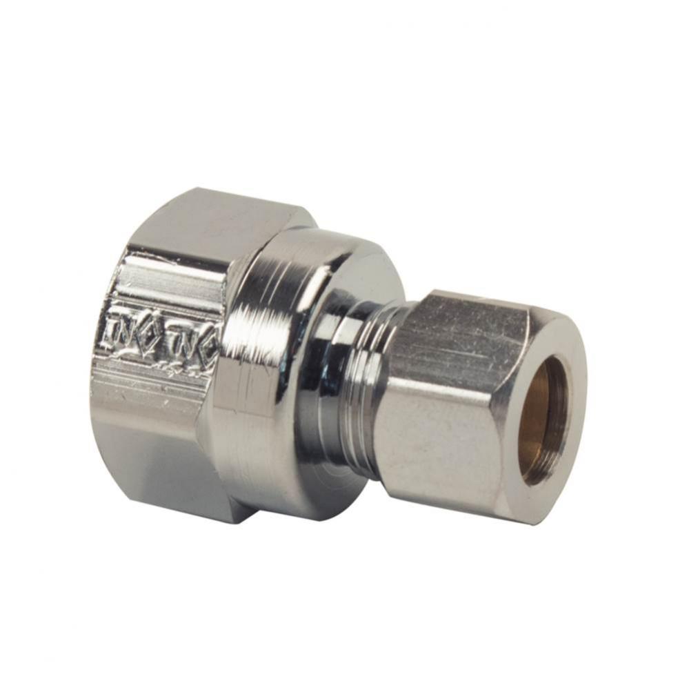 Brass Fitting - Comp X Fip Union 3/8'' Od Tube X 1/2'' Fip, Chrome