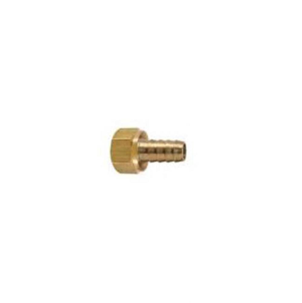 FEMALE FLARE HOSE BARB ADAPTOR WITH SWIVEL , 3/8'' ID HOSE BARB X 3/8'' FEMALE