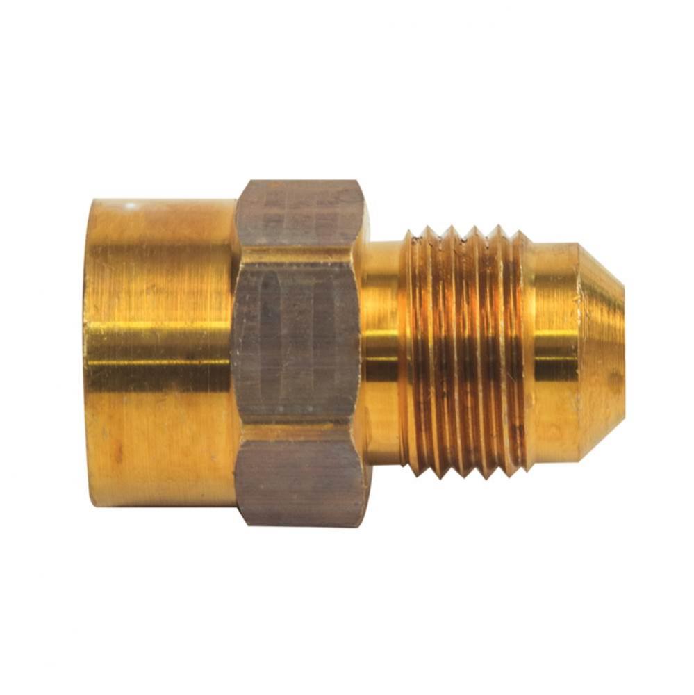 Flare Female Adaptor, 3/8'' OD Tube X 3/8'' FIP