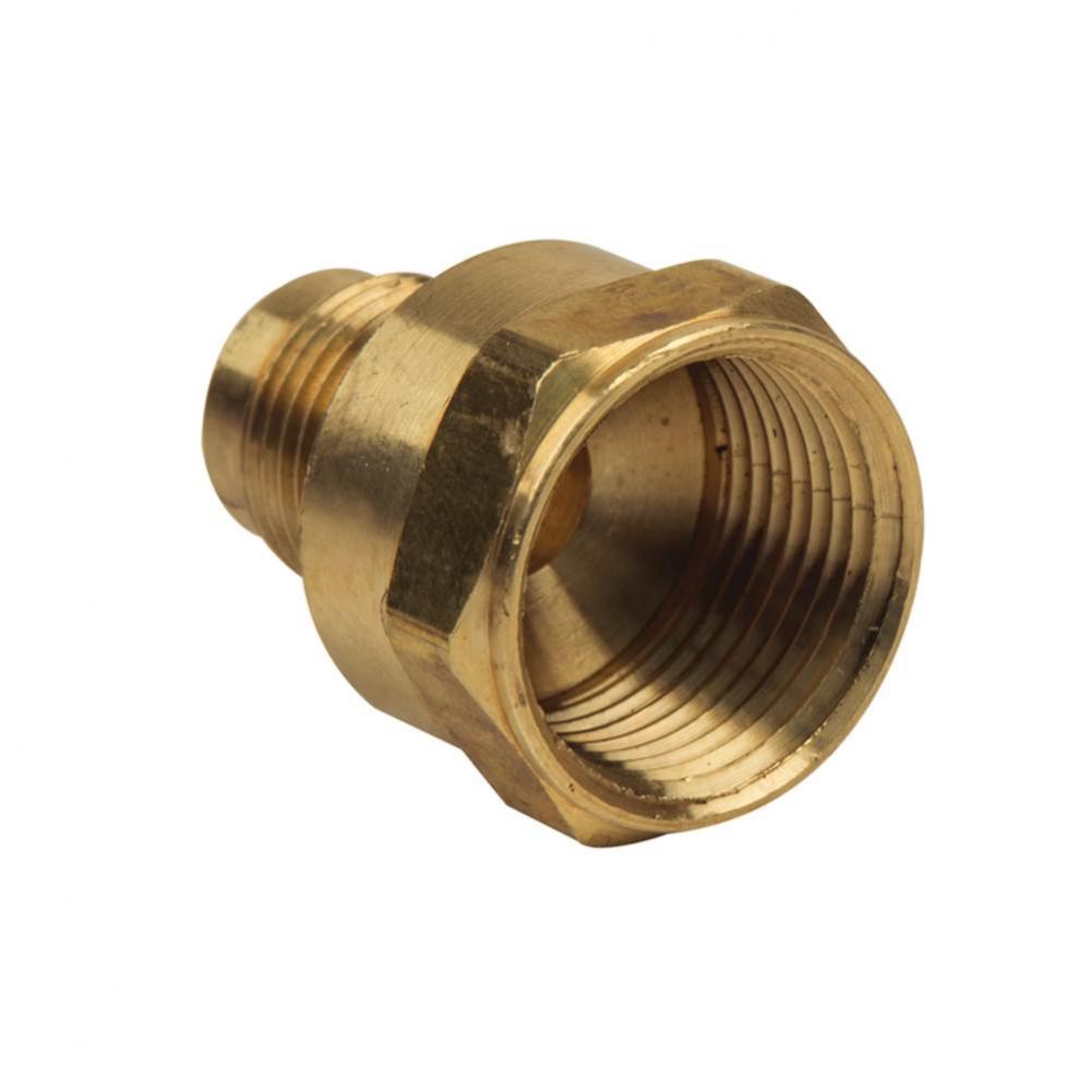 Flare Female Reducing Adaptor, 1/2'' OD Tube X 3/4'' FIP