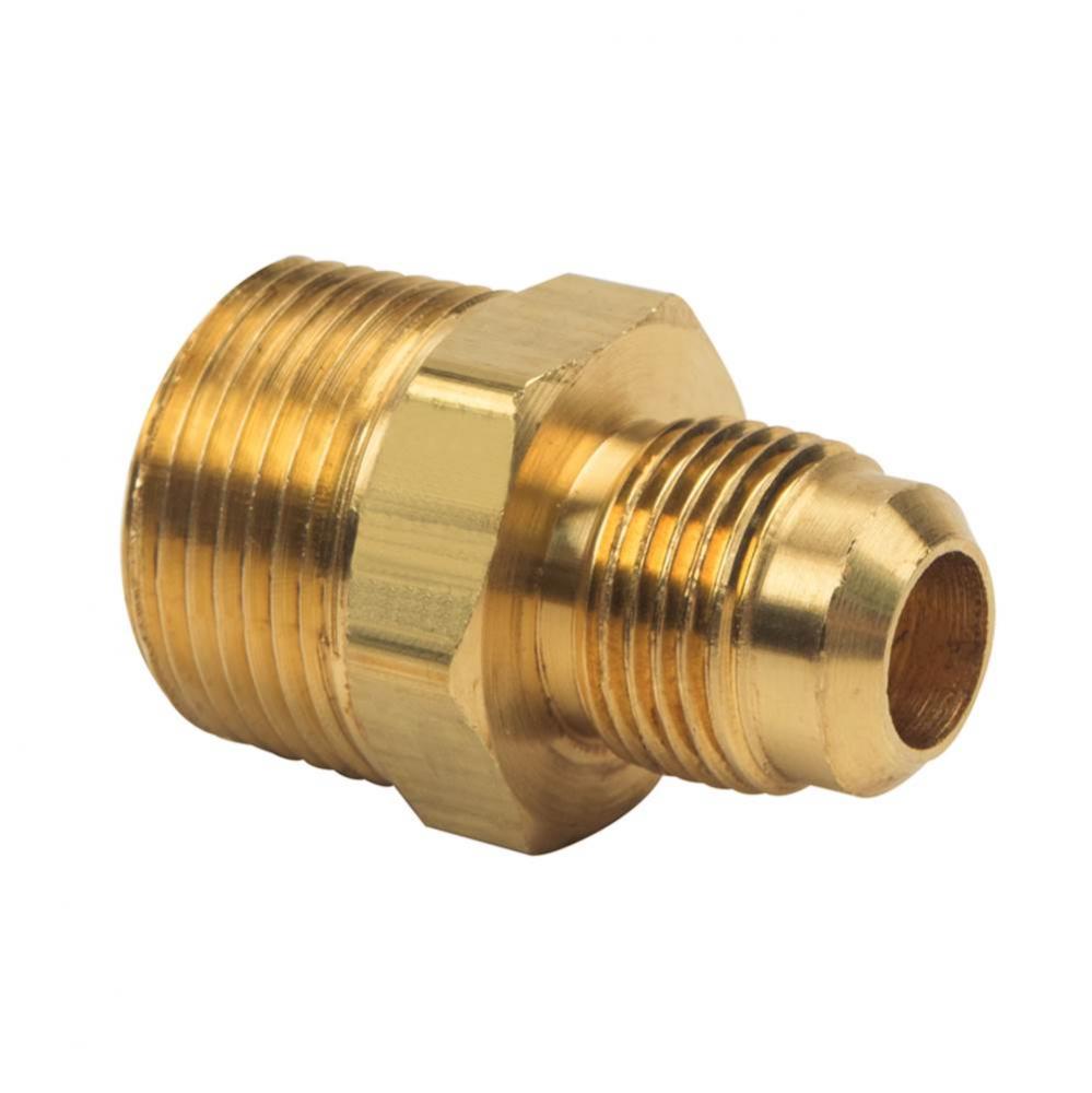 Flare Male Reducing Adaptor, 1/2'' OD Tube X 3/4'' MIP
