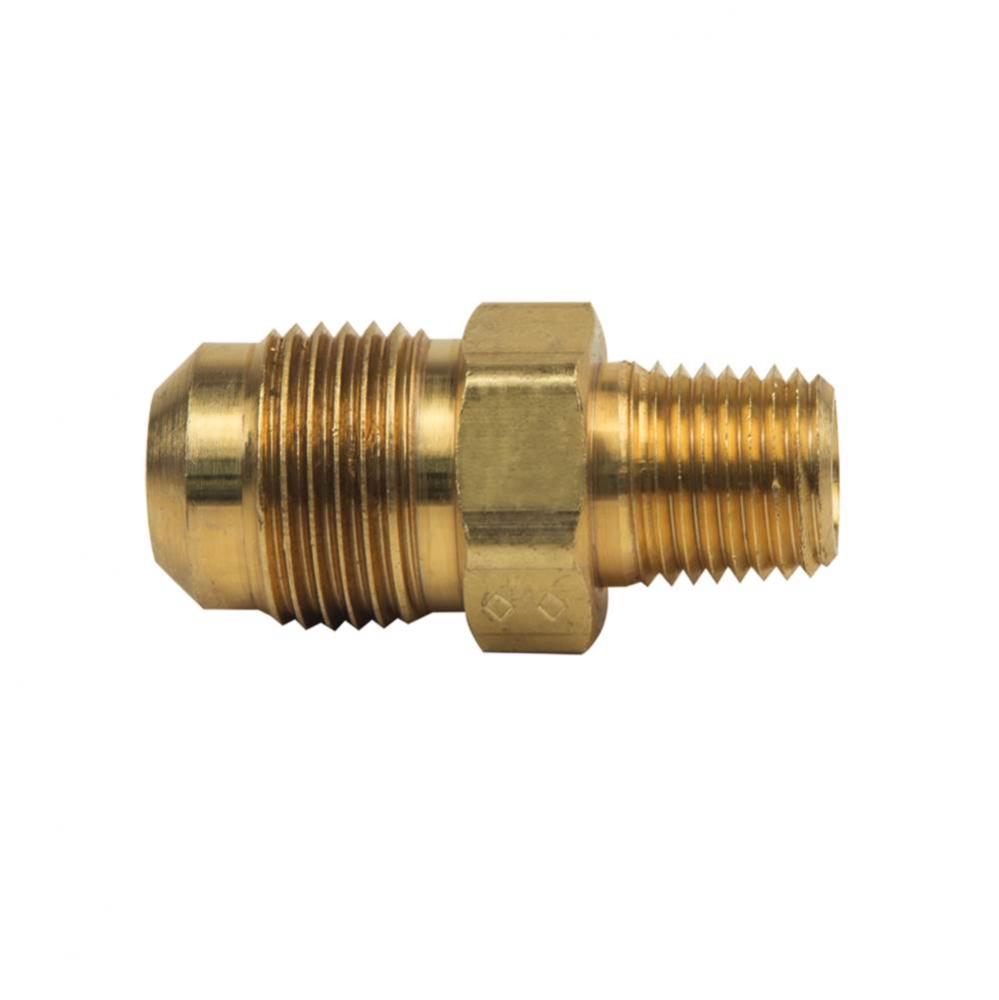 Flare Male Reducing Adaptor, 1/2'' OD Tube X 1/4'' MIP