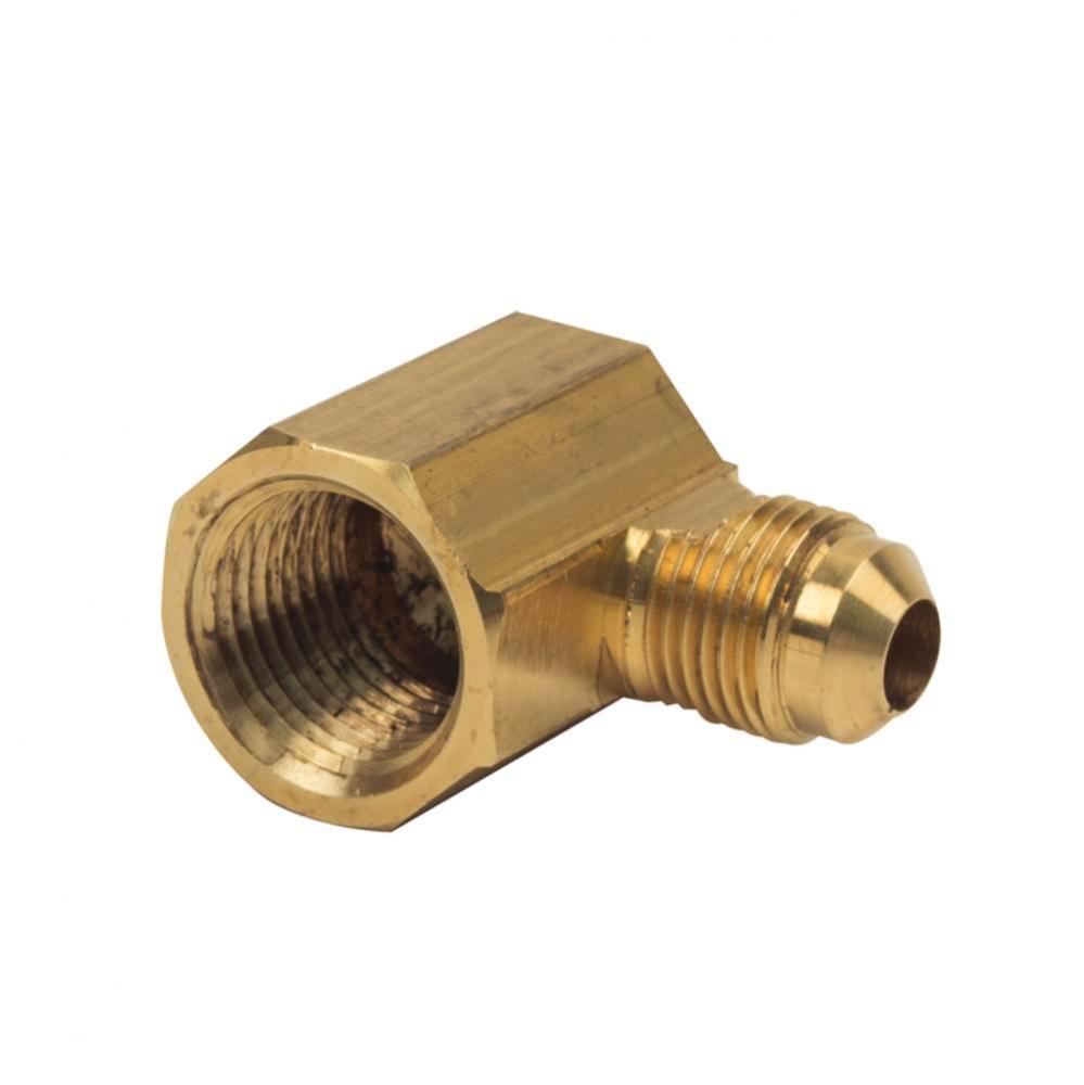 Flare Female Reducing Elbow, 3/8'' OD Tube X 1/2'' FIP