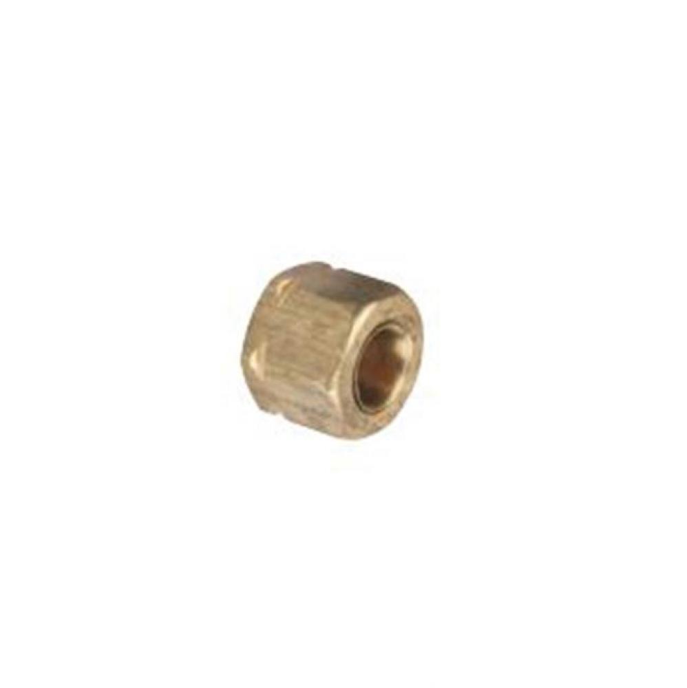 COMPRESSION NUT WITH CAPTIVE BRASS SLEEVE , 5/16'' OD TUBE