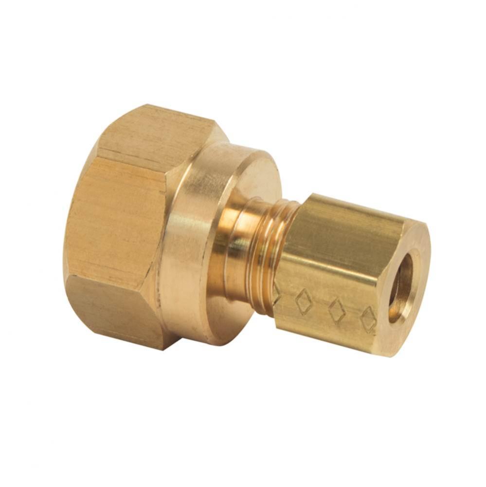 Compression Female Reducing Adaptor, 1/4'' Od Tube X 3/8'' Fip