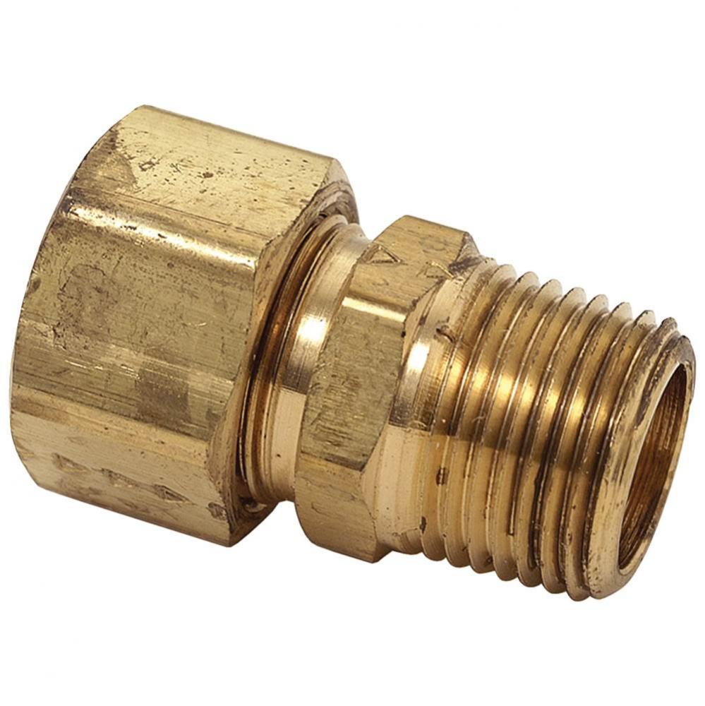 Compression Male Reducing Adaptor, 1/2'' Od Tube X 1/4'' Mip