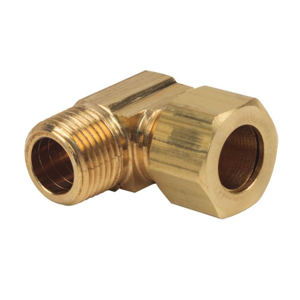 Brass Fitting - Comp X Mip Elbow 1/2''Od Tube X 3/8'' Pipe Thread