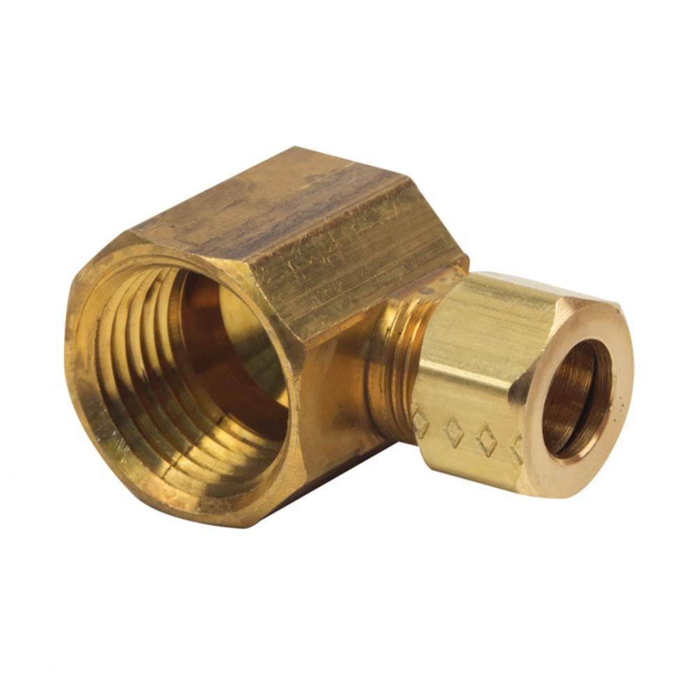 Brass Fitting - Comp X Fip Elbow 3/8'' Od Tube X 1/2'' Fip