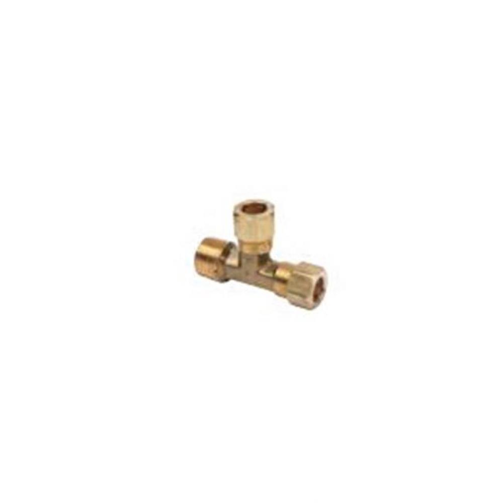 COMPRESSION MALE TEE ADAPTOR (MIP ON RUN), 1/4'' OD TUBE X 1/8'' MIP X 1/4&apo