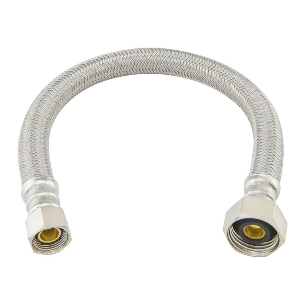 Poly Brd Faucet Conn. - 3/8'' Comp X 1/2'' Fip X 12''