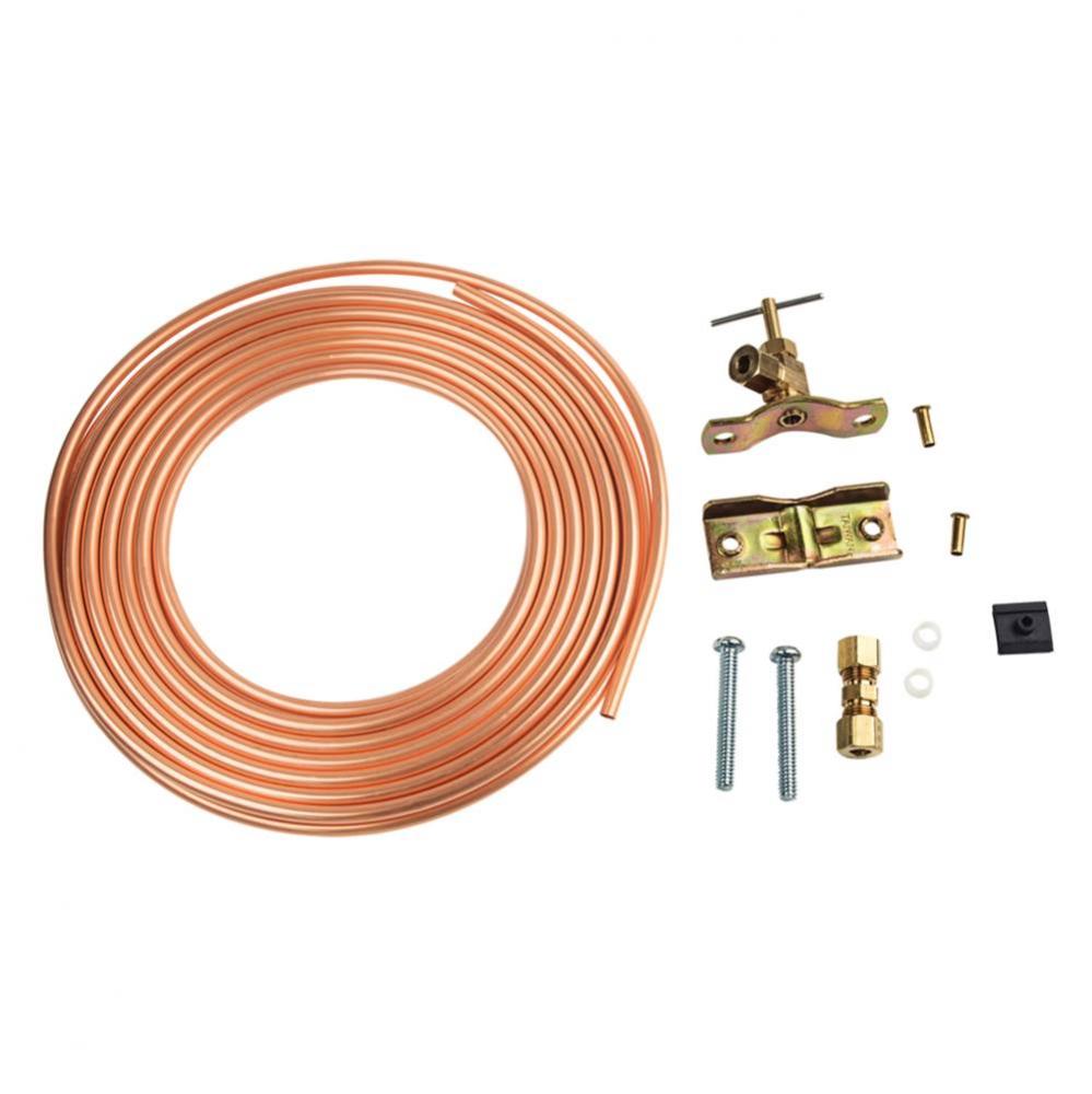 Self-Piercing Needle Vlv Kit W/ Tap Vlv, Fitting , Clamp, And 1/4'' Copper Tubing