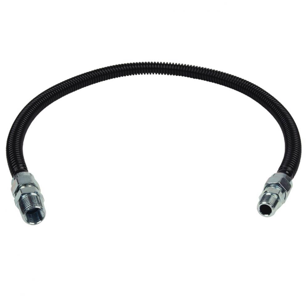 Blk Gas Conn 1/2'' Od X 1/2'' Mip X 3/8'' Mip X 30''