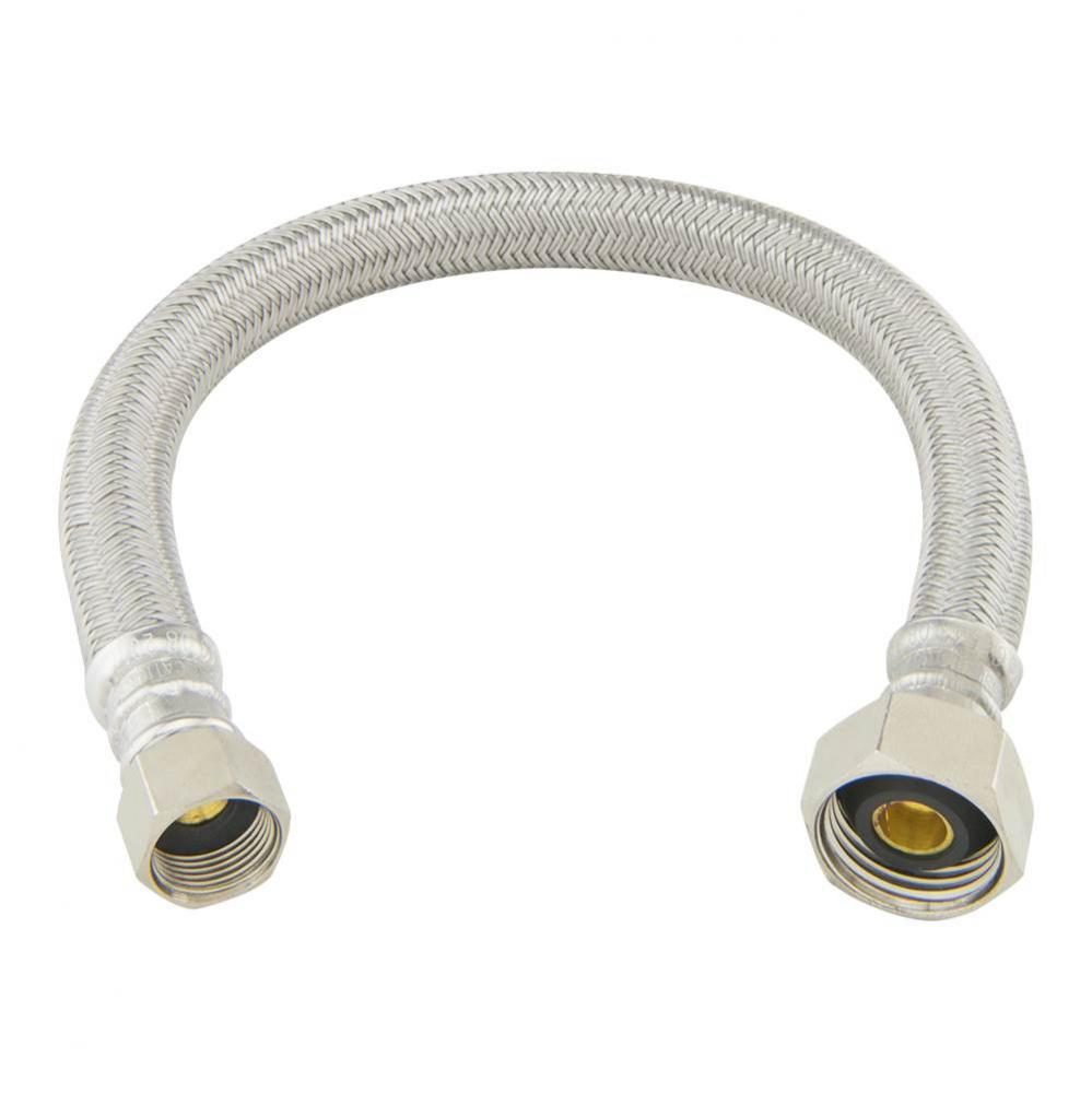 Poly Brd Faucet Conn. - 3/8'' Flare X 1/2'' Fip X 12''