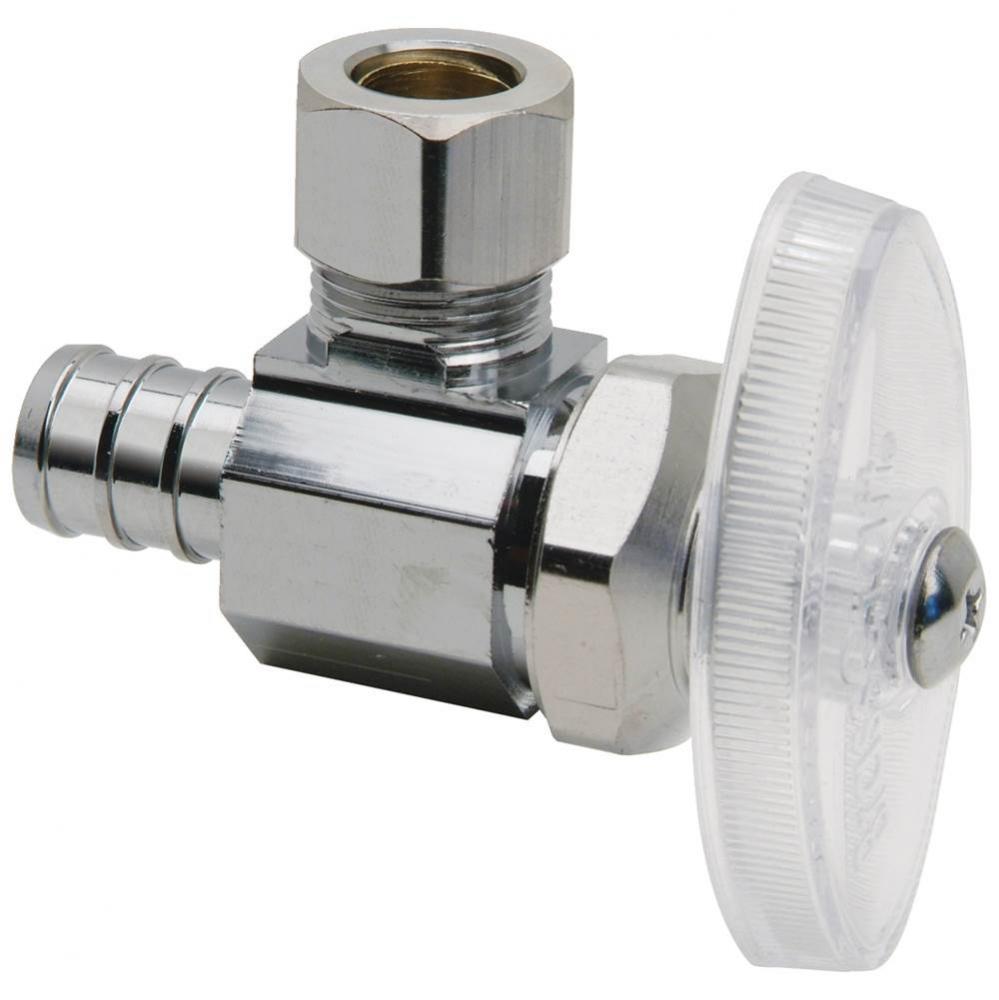 Multi-Turn Supply Stop - Angle - 1/2'' Nom Barb X 3/8'' Od Comp