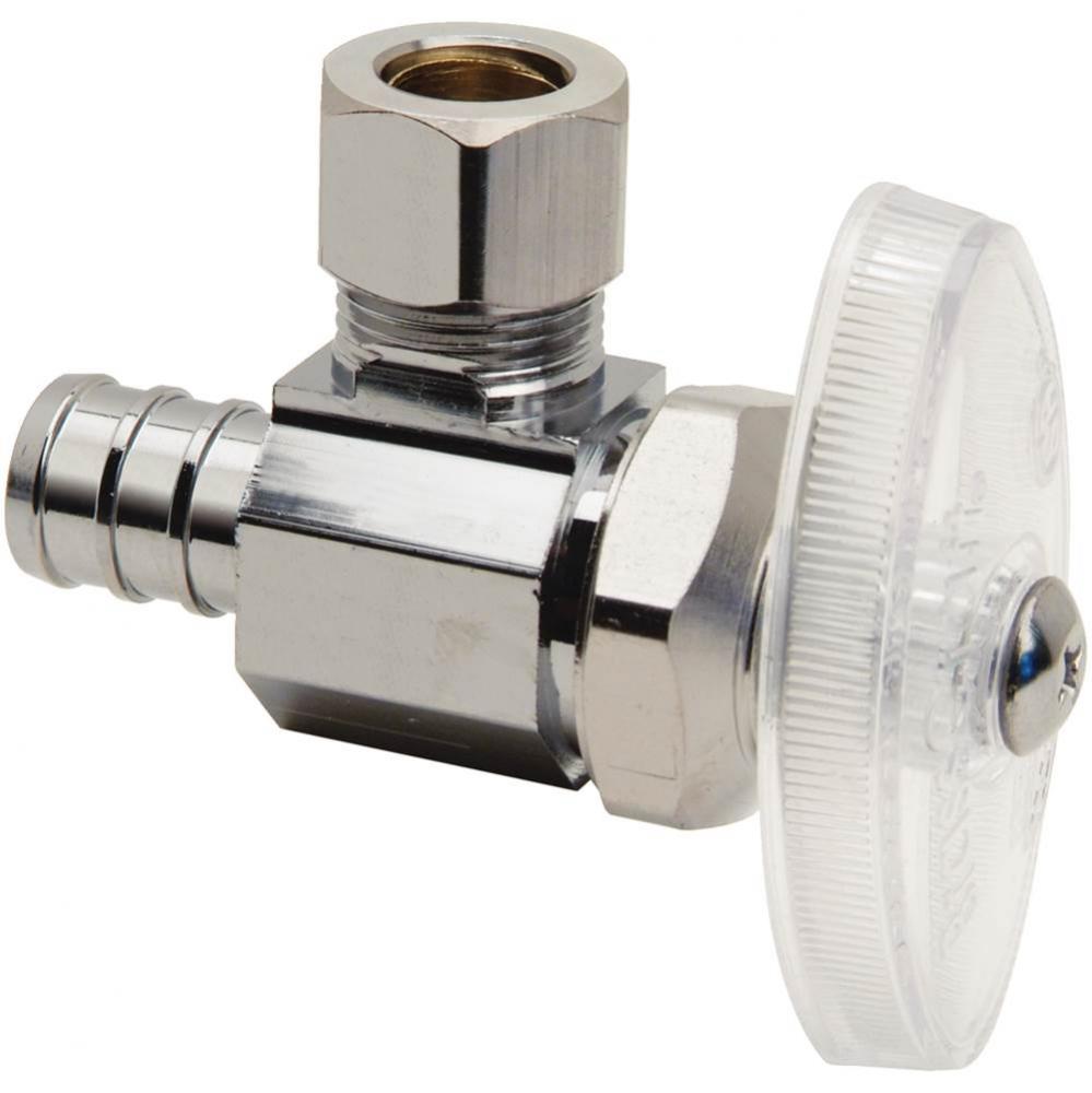Multi-Turn Supply Stop - Angle - 3/8'' Nom Barb X 3/8'' Od Comp
