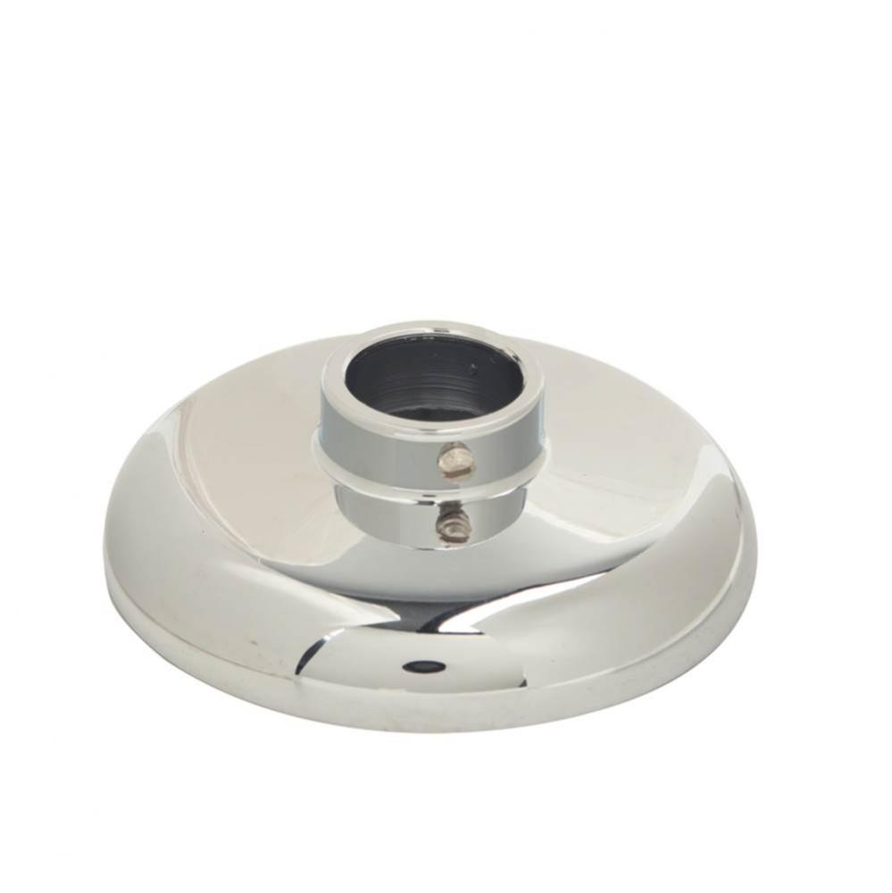 Cast Brass Escutcheons W/ Set Screw - 1/2'' Nom (5/8'' Od) Shallow, Chrome