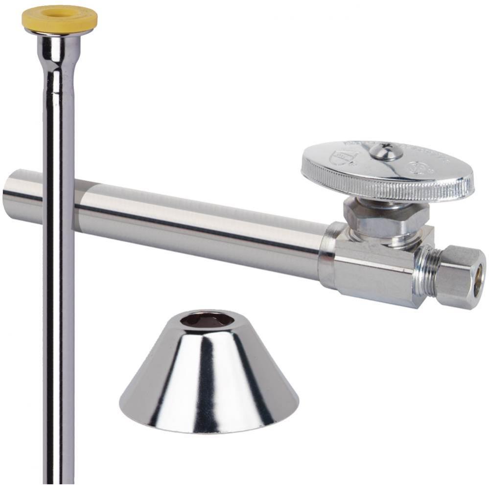 Toilet Mt W/ 5'' Swt Ext. - Strght/Riser - 1/2'' Nom Sweat X 3/8'' O