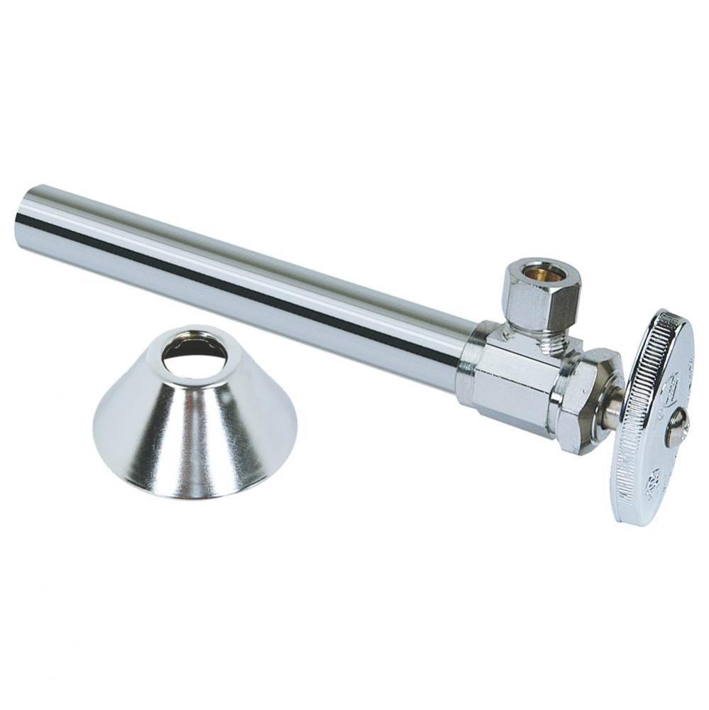 Multi-Turn Supply Stop - Ang - 1/2'' Nom Sweat X 3/8'' Od Comp W/ Bell Escut.