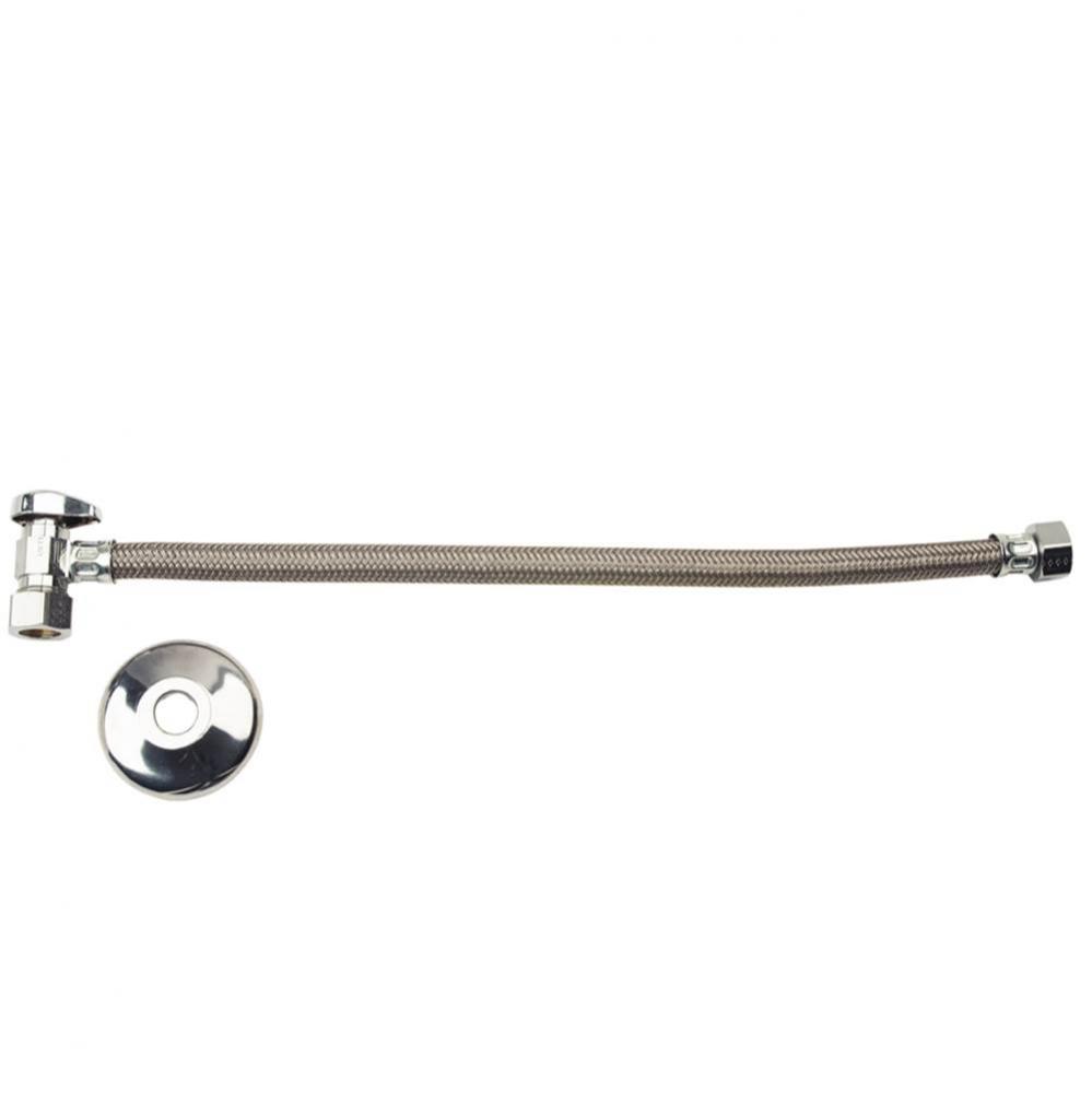Faucet 1/4 Turn One-Pc Supply - Ang Stop/Brd Conn.- 1/2'' Nom Comp X 1/2'' Fip