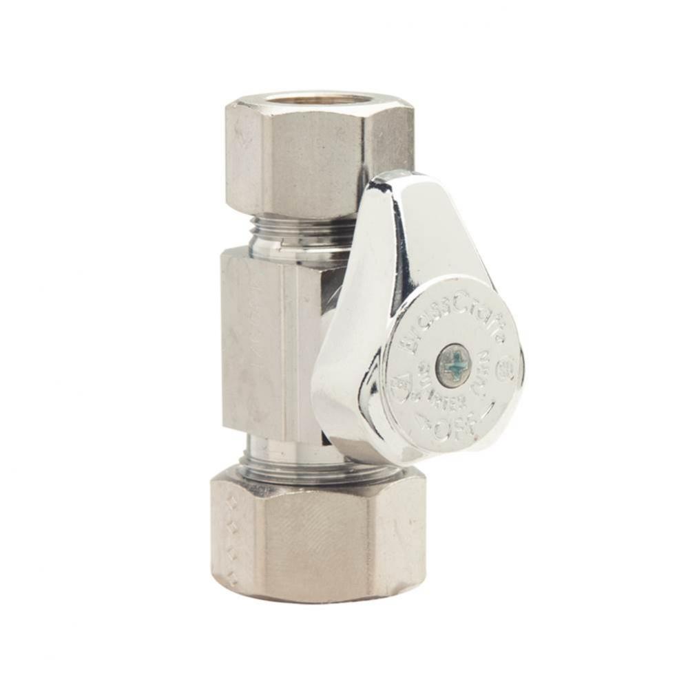 1/4 Turn Supply Stop - Straight - 1/2'' Nom Comp X 1/2'' Od Comp