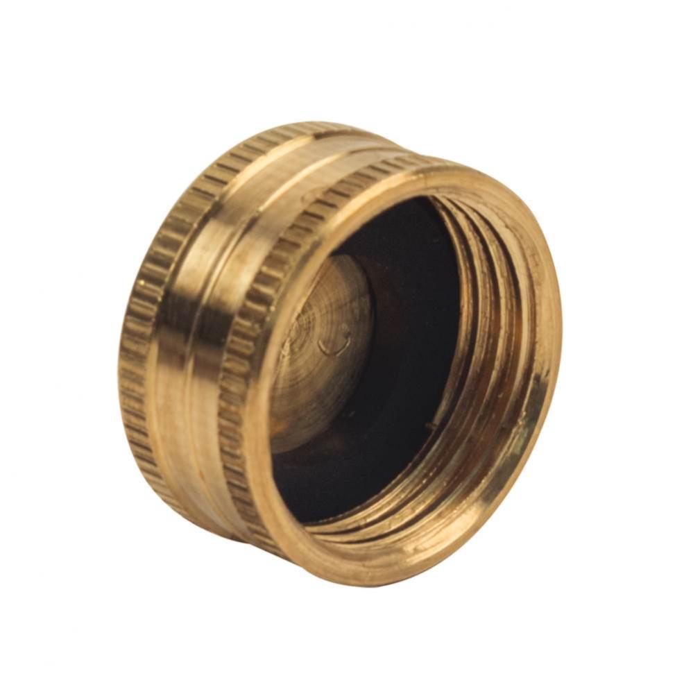 Garden Hose Cap, 3/4'' Female Hose Thread, Washer Included