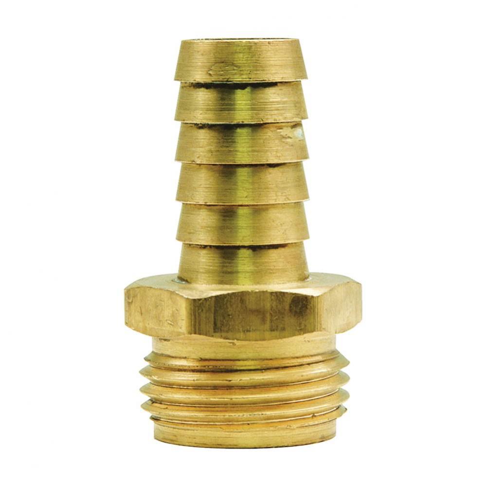 MALE HOSE BARBED ADAPTOR, 3/4'' MALE HOSE THREAD X 5/8'' ID HOSE BARB