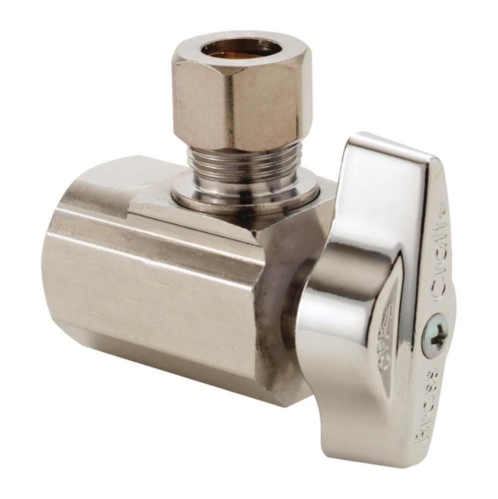 1/4 Turn Ball Supply Stop - Angle - 1/2'' Fip X 3/8'' Od Comp