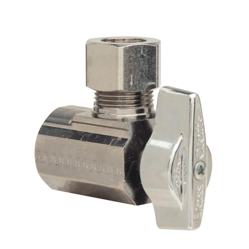 1/4 Turn Ball Supply Stop - Angle - 1/2'' Fip X 1/2'' Od Comp
