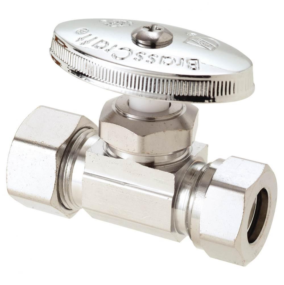 Multi-Turn Supply Stop - Straight - 1/2'' Nom Comp X 7/16'' And 1/2'&apos