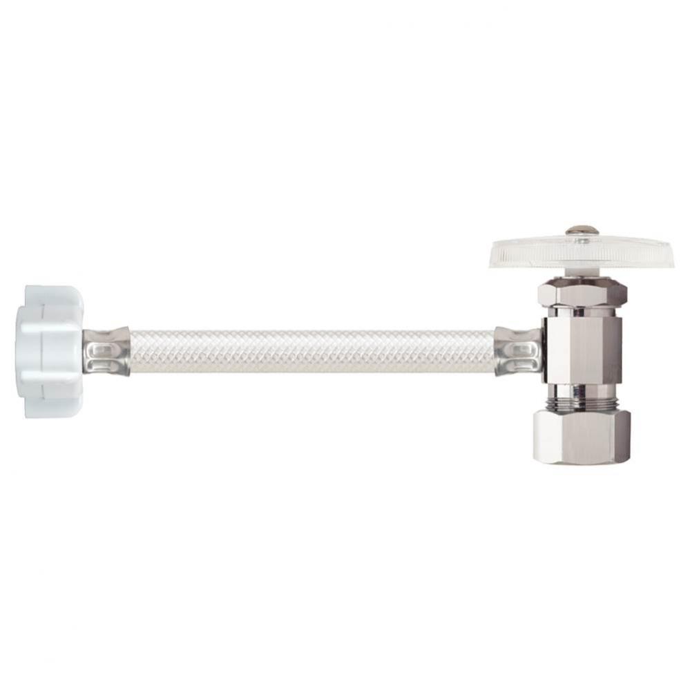 Toilet Mt One-Pc Supply - Ang/Vinyl Conn. - 1/2'' Nom Comp X 7/8'' Ballcock X