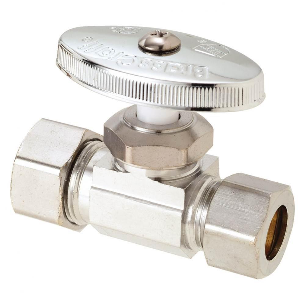 Multi-Turn Supply Stop - Straight - 1/2'' Nom Comp X 1/2'' Od Comp