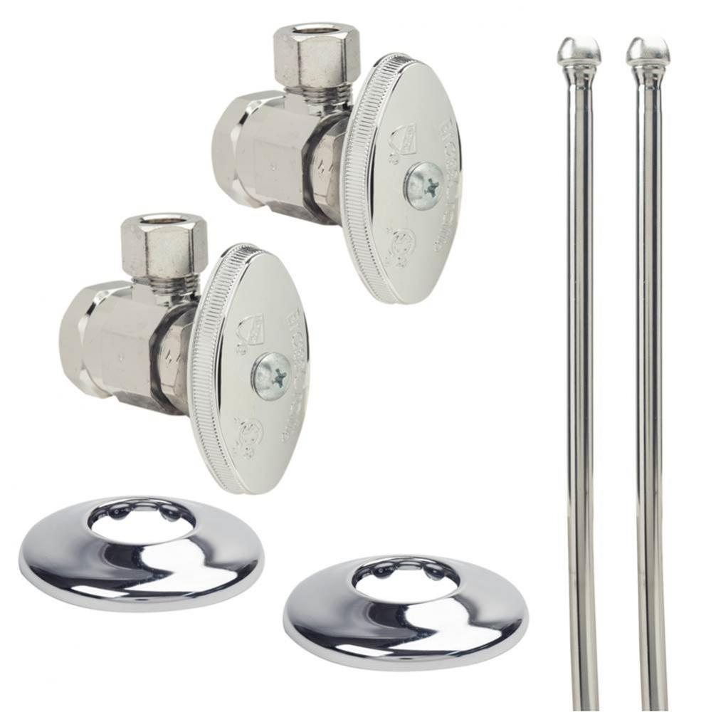 Faucet Mt Supply Kit - Ang/Riser - 1/2'' Fip X 3/8'' Od Comp X 15''