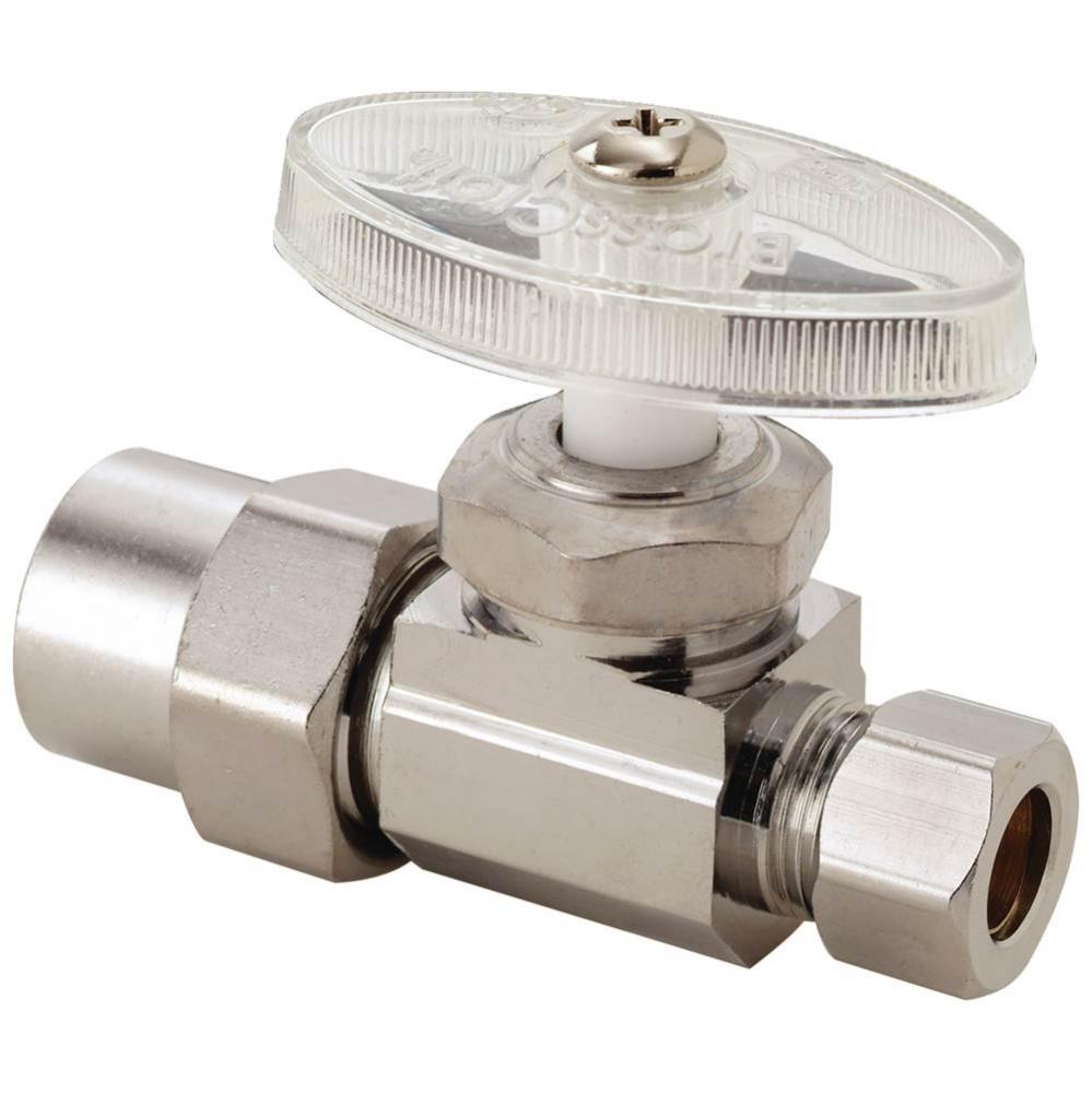 Multi-Turn Supply Stop - Straight - 1/2'' Nom Cpvc X 3/8'' Od Comp