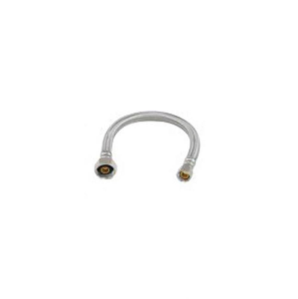 Ss Brd Faucet Conn. - 3/8'' Comp  X 1/2'' Fip  X 12''