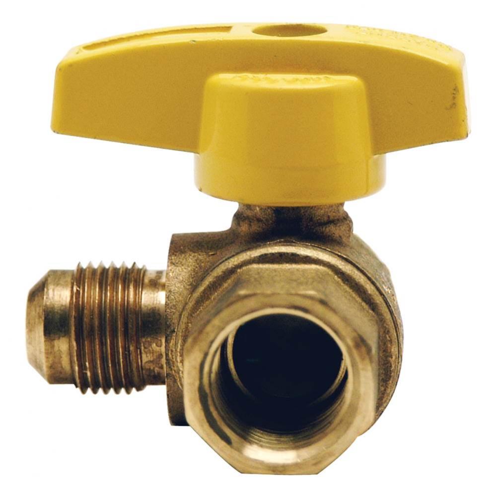 Gas Ball Valve 1/2'' Od Flare X 1/2'' Fip - Angle