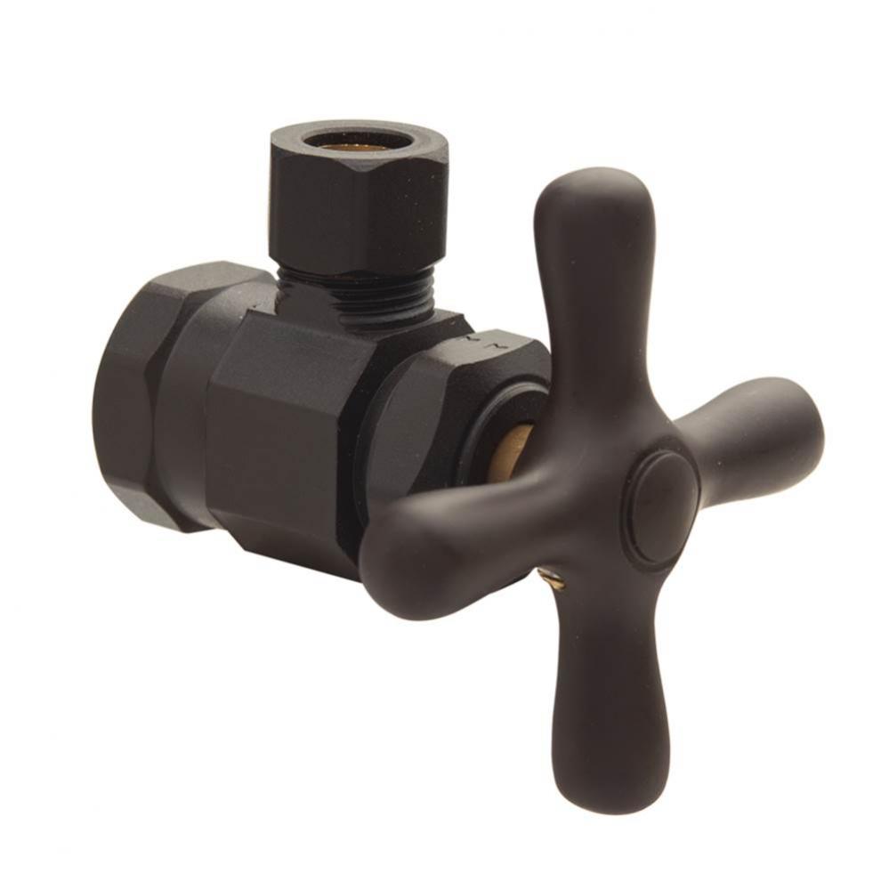 SPF MULTI-TURN SUPPLY STOP - ANGLE - 1/2'' FIP X 3/8'' OD COMP W/ CROSS HND