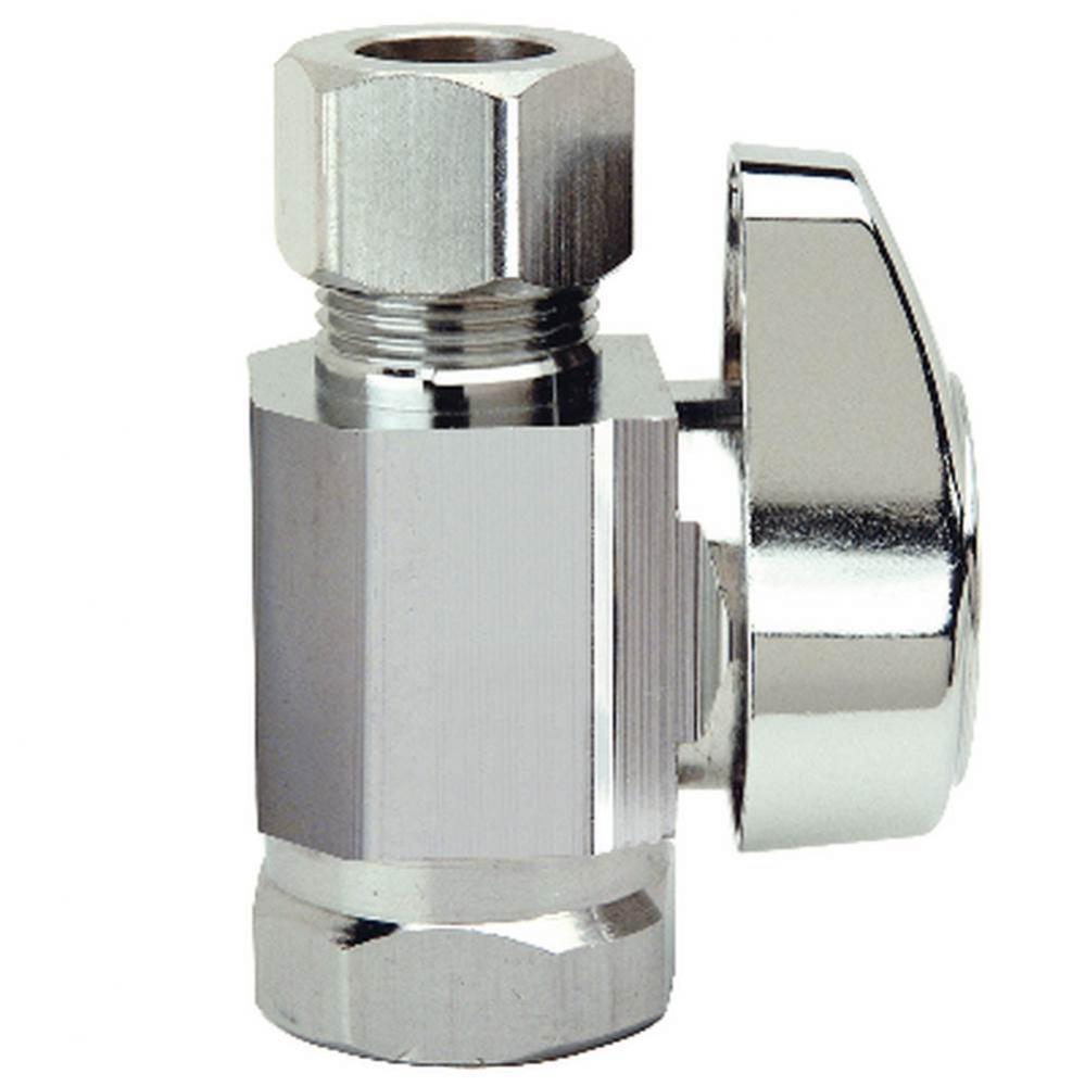1/4 Turn Supply Stop - Straight - 3/8'' Fip X 3/8'' Od Comp
