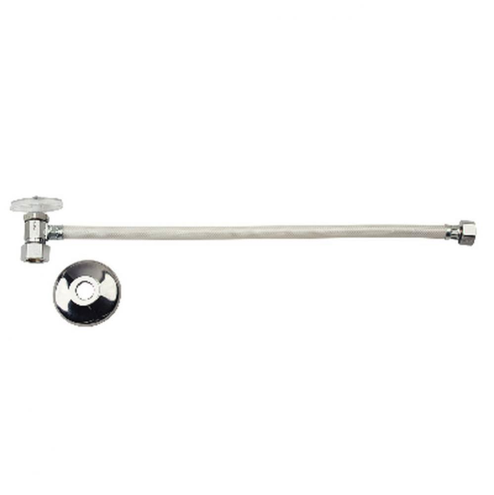 Faucet Mt One-Pc Supply - Ang/Vinyl Conn. - 1/2'' Nom Comp X 1/2'' Fip X 16&ap